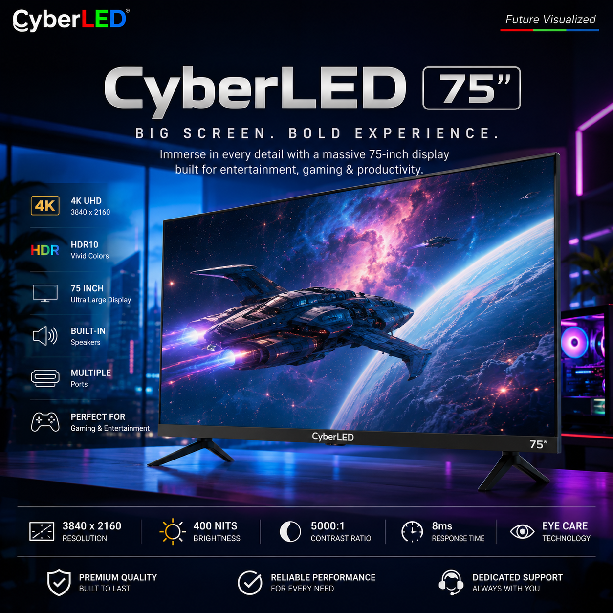 CyberLED Monitor 75